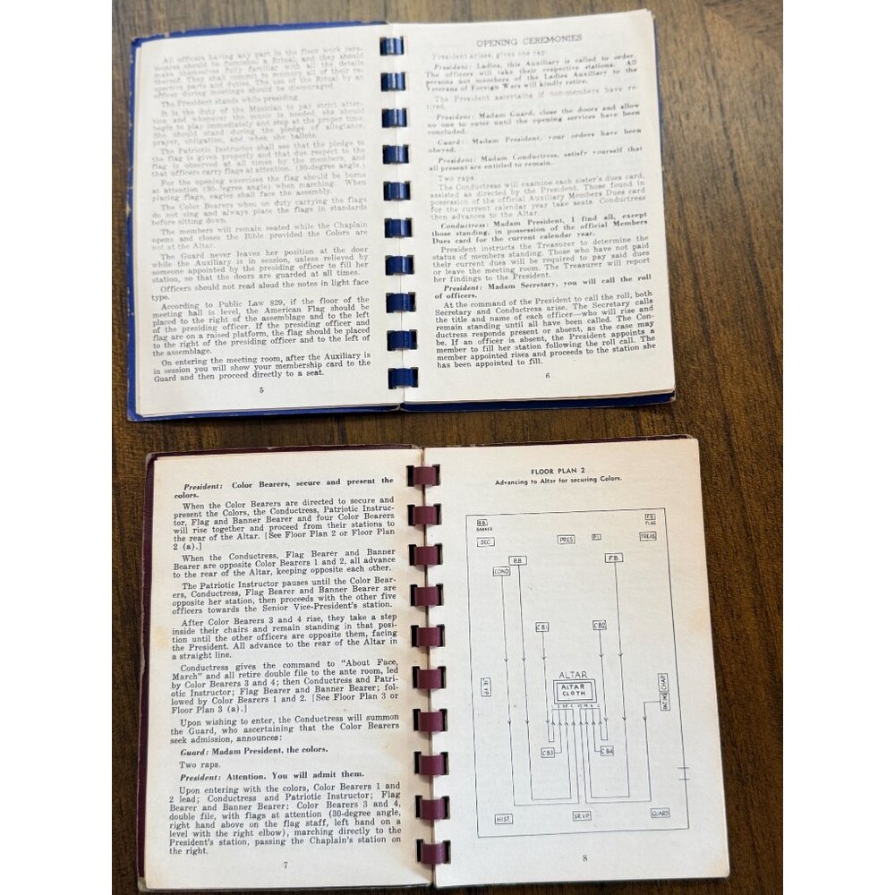 Vtg Ritual Ladies Auxiliary to Veterans of Foreign United States Affairs Booklet - Picture 7 of 8